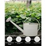 LIVLIG Arrosoir zinc 5 litres Arrosoir de jardin en métal Arrosoir pour intérieur et extérieur Arrosoir vintage avec bec amovibl