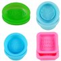 Seifenprofis Lot de 16 moules à savon en silicone de forme carrée