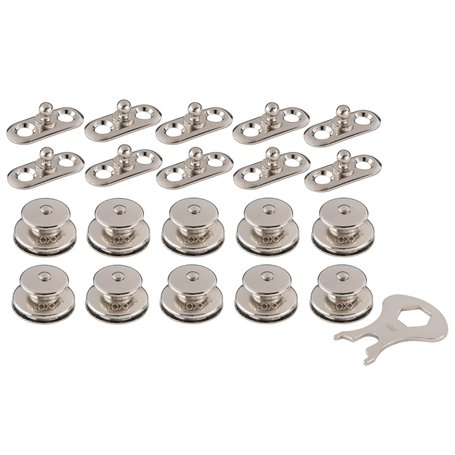 New Marine LOXX Lot de 10 pièces supérieures + plaques perforées + clés