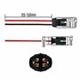L & P Car Design Lot de 2 W5W T10 194 W3W Support de Douille Ampoule caoutchouc Connecteur T10 W5W WY5W Adaptateur Lampe feux cl