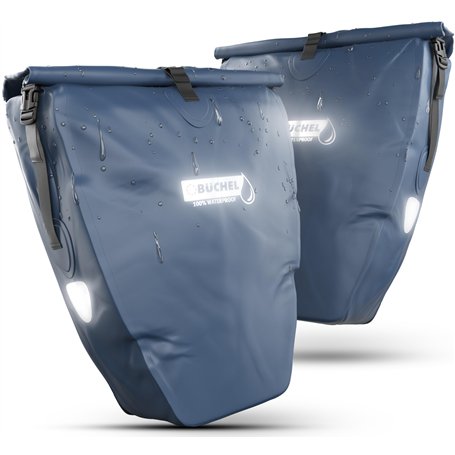 Büchel Lot de 2 sacoches de vélo pour porte-bagages