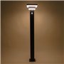 Esotec LUCCA 86 Lampadaire solaire PIR pour extérieur - Avec détecteur de mouvement - Éclairage de jardin - En acier inoxydable 