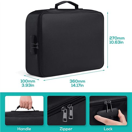 Lens-Aid Pochette de rangement pour cartes SD : étui compact pour jusqu'à 9 cartes SD, CFexpress, XQD, jeux Switch - Étui en nyl