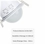 SEBSON Detecteur de Mouvement Exterieur Encastré - Portée de Détection 20m/360° - Montage au Plafond - Capteur Infrarouge progra