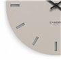 Cander Berlin MNU 2550 P XXL Horloge murale silencieuse sans bruit de tic-tac pour salon moderne vintage Gris chaud Taille XXL