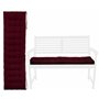 Brandsseller Coussin de banc pour extérieur/intérieur 27 surpiqûres