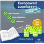 2X Gilets de sécurité Voiture Jaune ISO20471 Gilet de sécurité - Gilet de Panne Gilet Accident Voiture 2024 & 2025 - Gilet Jaune