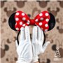 FASCHINFEVER Lot de 2 oreilles de souris - Costume Minnie Mouse avec oreilles et gants pour femme pour le carnaval et le carnava