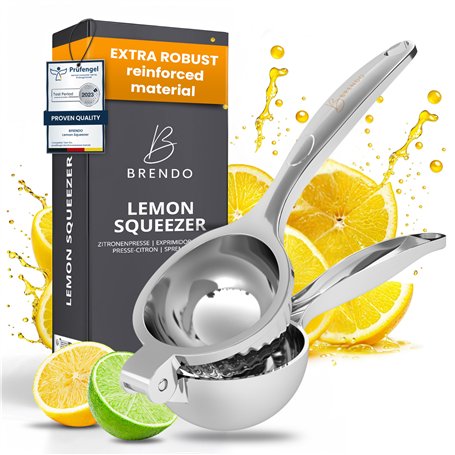 Brendo Presse Agrumes Manuel – Presse Citron taille universelle parfaite pour tous les agrumes I Presse Orange pressage à 100% I