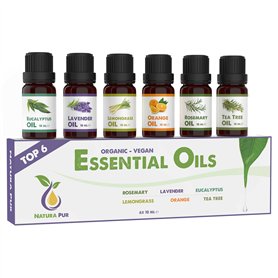 Coffret Huiles Essentielles BIO - 6 x 10ml - 100% naturelles