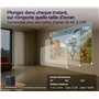 vidéoprojecteur Intelligent AllPlay avec Google TV, Full HD 1080p, WiFi et Bluetooth, Mise au Point Automatique, Correction trap