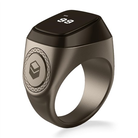 iQIBLA Zikr Ring Bague Intelligente Tasbih Electronique Tasbih Compteur de prière Multifonction avec l'application Lifestyle Mus