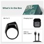 iQIBLA Zikr Ring Bague Intelligente Tasbih Electronique Tasbih Compteur de prière Multifonction avec l'application Lifestyle Mus