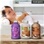 Sel de Bain Set Lavande & Coco & Bois de Santal 3х600g - Huile de Lavande Essentielle - Huile de Noix de Coco - Huile Essentiell
