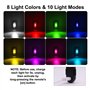 Lot de 4 lumières stroboscopiques LED sans avec télécommande, 8 couleurs USB, étanche, lumières d'avertissement d'urgence
