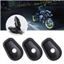 4pcs Entretoises d'adaptateur de Clignotant de Moto Avant Arrière Noir Compatible pour MT-07 FZ-07 MT-09 FZ-09 MT-10 ZX6R ZX7R Z