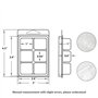 Liseng Lot de 100 moules de cire carrés à clapets en plastique transparent à 6 cavités pour la fabrication de bougies et de savo