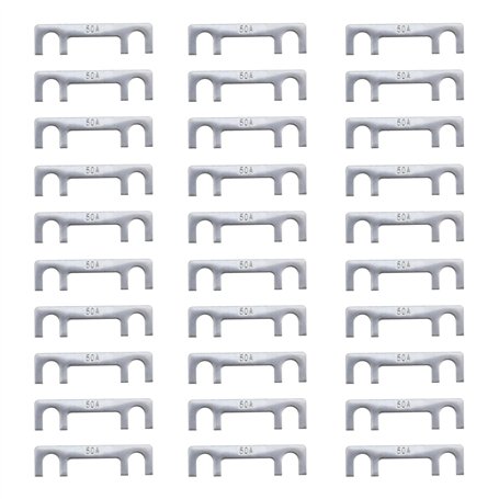 Lot de 30 fusibles plats pour voiture - 50 A - En alliage de zinc - Pour bougie de préchauffage diesel - Accessoires classiques