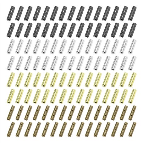 OTOTEC 120pcs Embouts de Lacet Pointes de Lacet Aglets de Tête Embouts de Remplacement pour Baskets en Toile Bricolage Réparatio