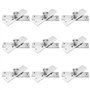 8pcs Charnière Pivotante de Porte Charnières à Pivot Central avec Vis de Fixation en Acier Inoxydable Rotation à 360 Degrés Char