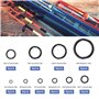 40pcs Canne à Pêche Céramique Guides Anneau Ensemble 10 Tailles 4.8mm-29.9mm Diamètre Extérieur Remplacement Canne à Pêche Oeil 