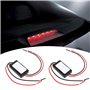 2pcs Clignotant Stroboscopique 12V-24V Clignotant Contrôleur Module Clignotant pour Feu Stop LED Feu Stop Arrière Véhicules à Mo