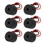 OTOTEC Lot de 6 Avertisseurs Sonores Clignotants Voiture Golf 12 V 25 MA Buzzer électronique Adapté Voiture Club Moto VTT Compat