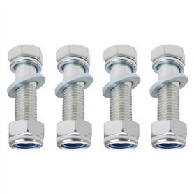 YINETTECH Lot de 4 Boulons Barre Remorquage M16 X 60 Mm avec écrou Rondelle à Ressort Rondelle Plate à Utiliser avec Boulons Cro