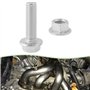 YINETTECH 8 pièces Kit de vis et boulons à bride pour collecteur d'échappement pour le réglage des fixations M10 x 1,5