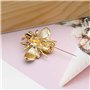 Lot de 2 broches abeille avec strass en alliage Belle broche Accessoires décoratifs pour vêtements Pull Veste Ornement pour Femm