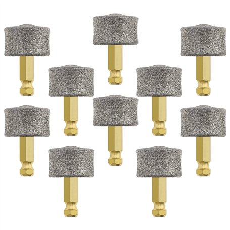 VGOL 10pcs Tête de Broyeur à Ongles pour Chien Remplacement Embouts de Broyeur à Ongles pour Animaux de Compagnie Tête de Meulag