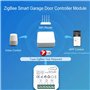 Benefischl Contrôleur D'Ouvre-Porte de Garage PC Tuya Smart ZigBee avec Support de Contrôle D'Application de Capteur Fonctionne 