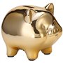 Giyofom Tirelire en CéRamique Or Cochon Tirelire Mignonne Tirelire Ameublement CréAtif DéCoration de Cochon Chanceux, Cochon d'o