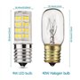 Giyofom Lot de 2 Ampoules LED E17 4W à Intensité Variable pour Four à Micro-Ondes, LumièRe Du Jour 6000K 40W éQuivalent HalogèNe