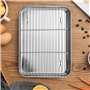 Giilayky 10 Pouces Plateau de Four Grille-Pain et Ensemble de Rack, Acier Inoxydable la Poêle à Frire avec Support de Refroidiss