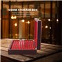 Kquepo 50IèCes SéRies BoîTe de Rangement en Bois pour BoîTe de Rangement de Protection de PièCe de Monnaie BoîTe Ronde BoîTe de 