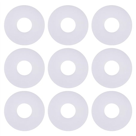 eMagTech 50pcs Joints Toriques en PTFE Blanc pour Bobine de 6mm pour Arbre Bobine de 6mm pour Moulinet à Frein Avant Compatible