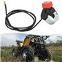 eMagTech 2X Boutons D'arrêt d'urgence pour Moto 22 Mm pour Guidon avec Câble pour Mini Moto Quad 47CC/49CC Motos Tout-Terrain Mo