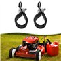 eMagTech Lot de 2 colliers de serrage antidérapants de 26 mm pour débroussailleuse de 23 à 26 mm avec sangle d'épaule