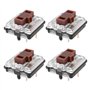 eMagTech Lot de 4pcs Interrupteurs de Clavier Compatible avec Logitech G815 G915 G913 Et G813 Marron
