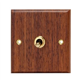 Boerunid Interrupteur à bascule en laiton - 86 - Style rétro - Interrupteur électrique - Prise - 1 interrupteur