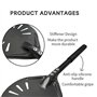 Giyofom Pelle à Pizza Tournante avec Long Manche en Aluminium Antiadhésif pour Pelle à Pizza, Palette Résistante Aux Rayures