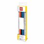 IQ Papeterie LEGO - Pack de 3 stylos gel - rouge, bleu, noir