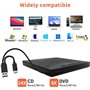Qumox Graveur DVD CD Externe, Lecteur CD DVD Externe, USB 3.0 Avec 4 Ports USB Et 2 Lecteurs De Cartes TF/SD, Unité CD/DVD Exter