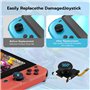 Wigearss Joysticks de Réparation à Effet Hall pour Manettes NS Switch/Switch OLED, Accessoires de Remplacement avec Outil d'Ouve