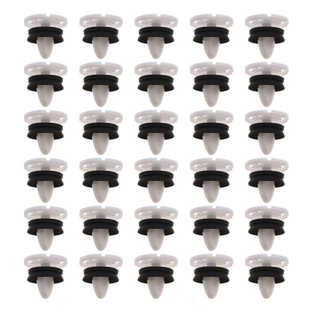 ECSiNG 30pcs Clips de Fixation Attaches Garniture Voiture Panneau de Porte Intérieures 7703077476 en Plastique Compatible avec P