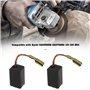 ECSiNG 2 Paires Balais de Charbon pour Meuleuse d'angle 6.3x8x13.5mm Compatible avec Ryobi EAG950RB EAG750RS 115 125 D54 Pièce d