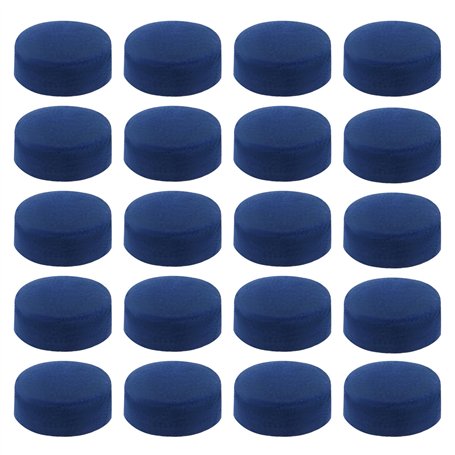 LT Easiyl 50 Pièces 9mm Embouts de Queue de Billard Bleus Embouts de Remplacement de Billard en Cuir Embouts de Queue de Billard