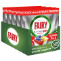 Fairy Platinum Plus Tablettes Lave-Vaisselle Tout En 1 Citron, Pack Familial 125 Capsules (5x25), Technologie Anti-terne, Redonn