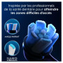 Oral-B Lot De 4 Brossettes De Rechange Ultimate Clean, AUTHENTIQUES, Noires, Brossage En Profondeur, Elimination De La Plaque De